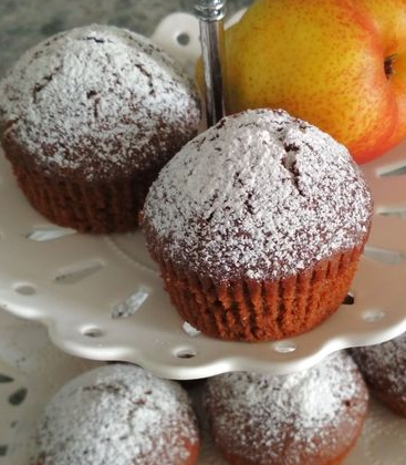Chocolate cupcakes with raisins