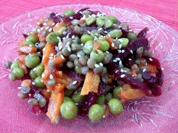 Salad with lentils