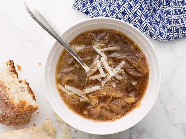 French onion soup with sherry and brandy