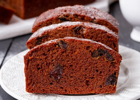 Lenten honey cake with prunes and spices