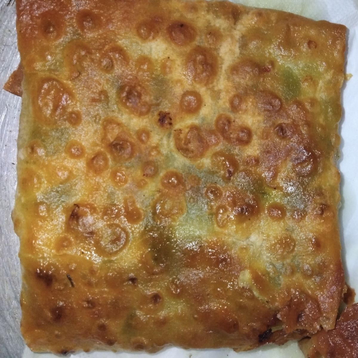 Pizza-stuffed samosas