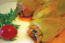 STUFFED PEPPER RICE AND CARROT VEGETARIAN RECIPE