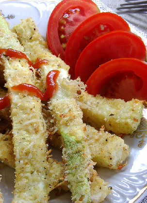 Breaded zucchini