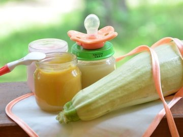 Baby squash puree