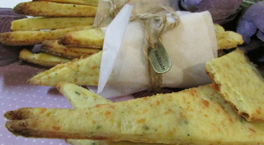 Potato cookies with cheese and Provencal herbs