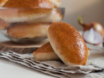 Pies with mushrooms, cheese and millet groats