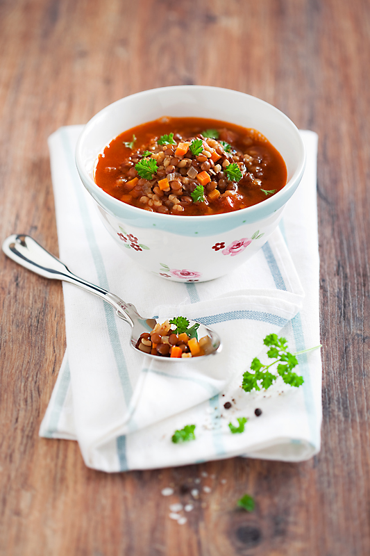 Thick lentil soup