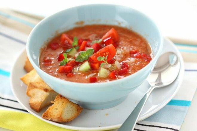 Traditional vegetable gazpacho
