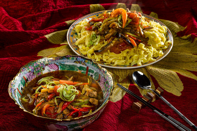 Lagman from lamb according to the recipe of Stalik Khankishiev