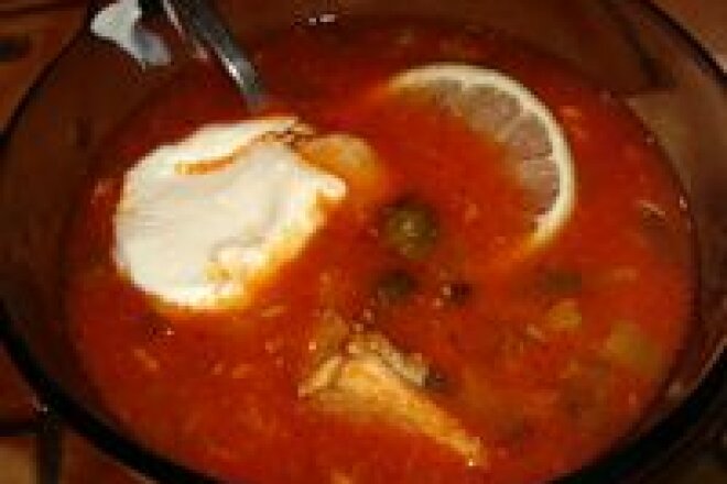 Soup with capers