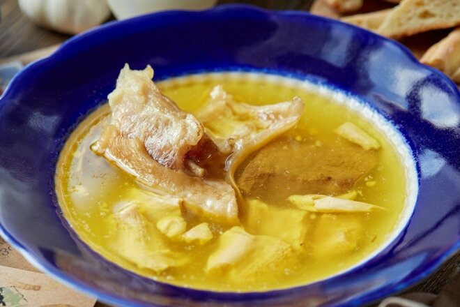 Lamb khash with spices