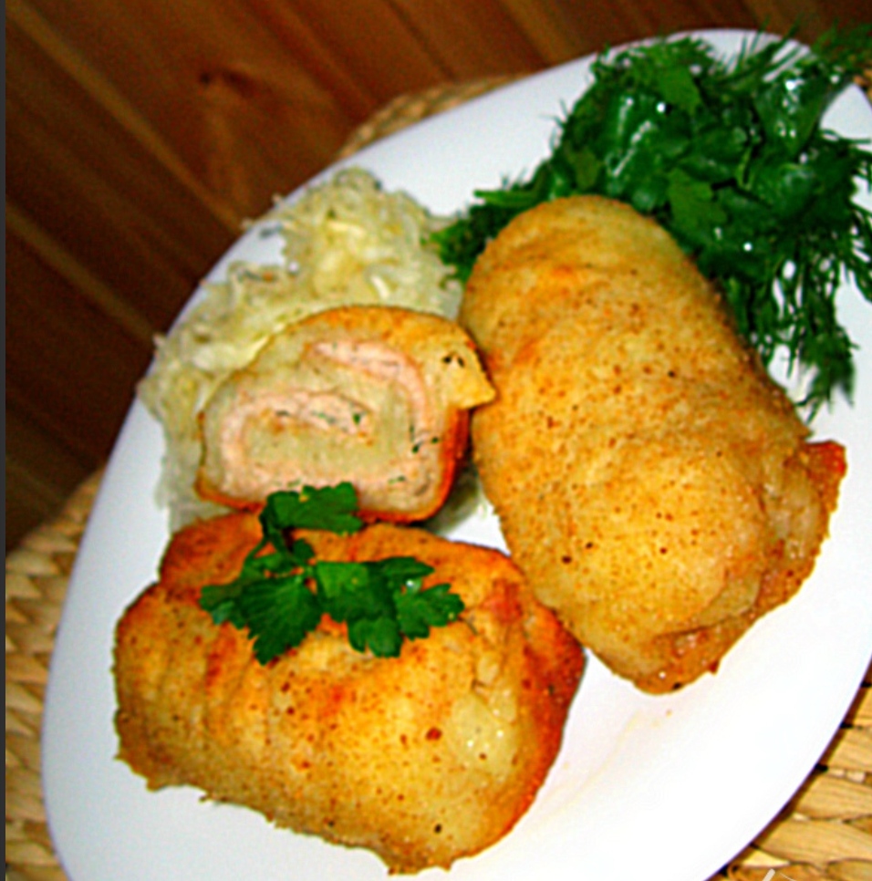 Potato rolls with meat