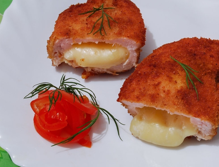 Chicken breast stuffed with cheese