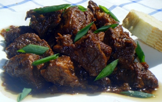 Interesting Jewish cooking of beef