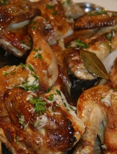 Chicken with garlic sauce