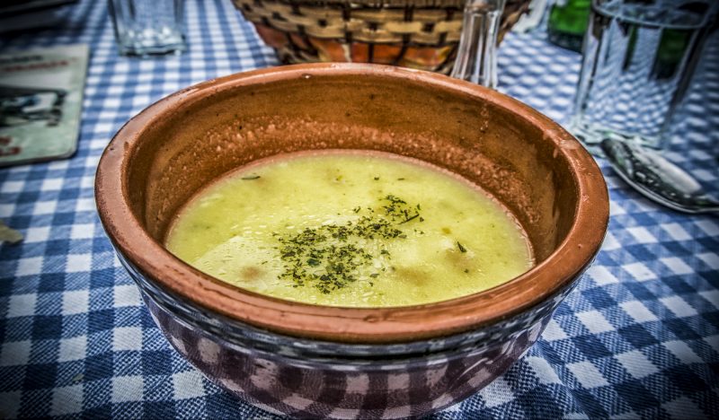 Hearty lamb soup