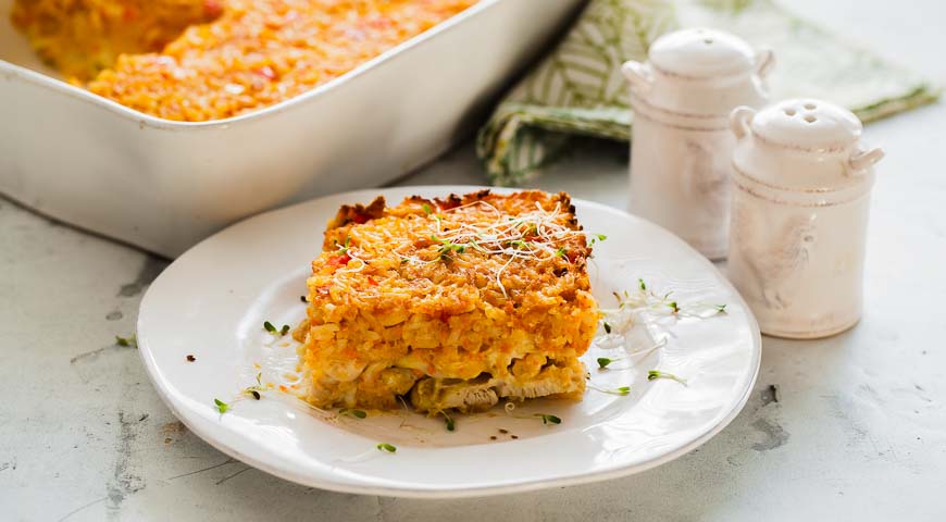 Chicken casserole with corn