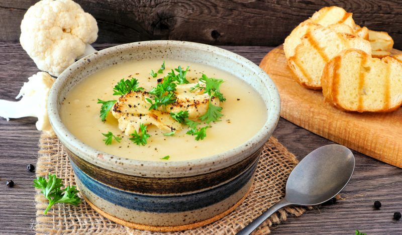 Baked Cauliflower Soup