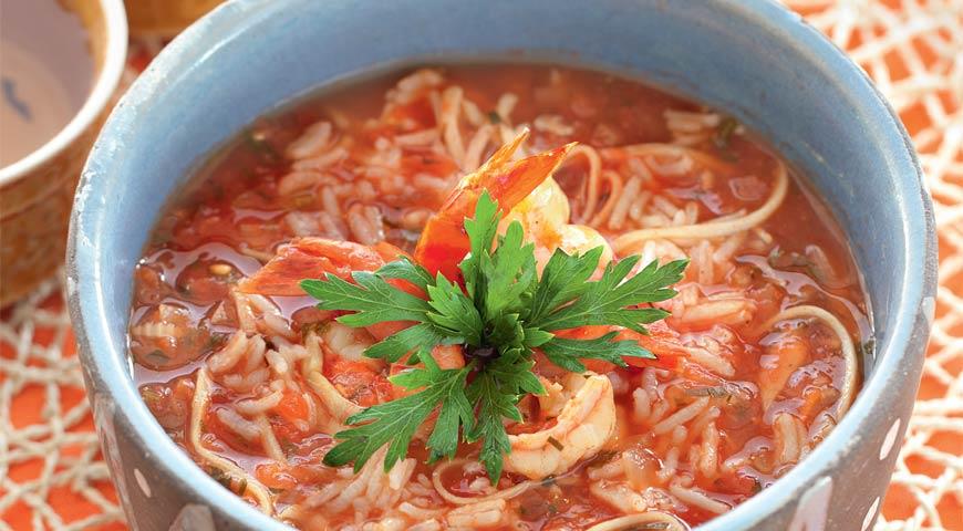 Gumbo with seafood and rice