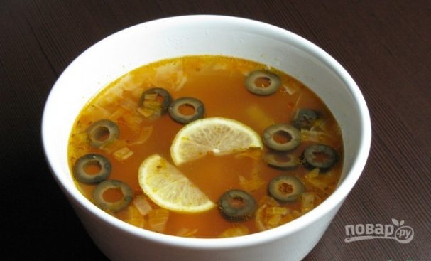 Sausage solyanka