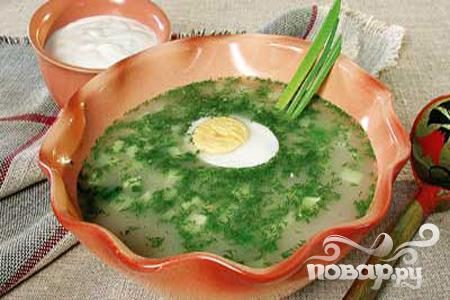 Okroshka on fruit infusion