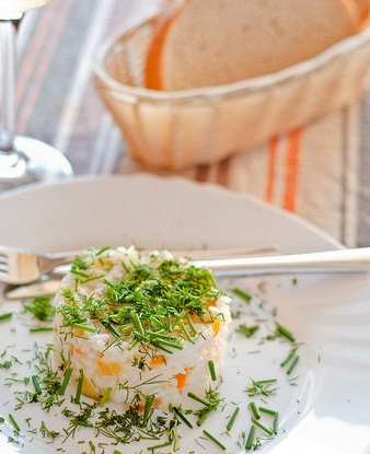 Stewed carrots with rice