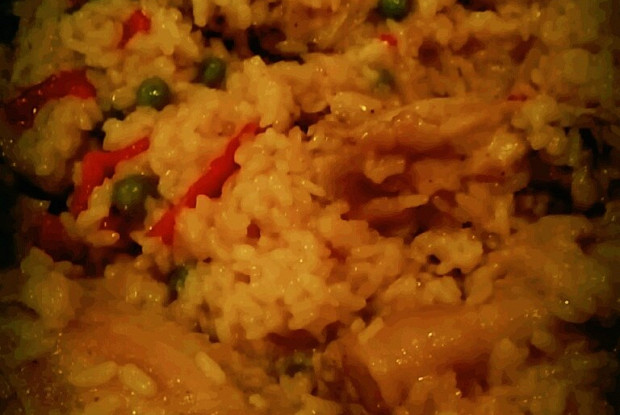 Chicken with rice in Spanish