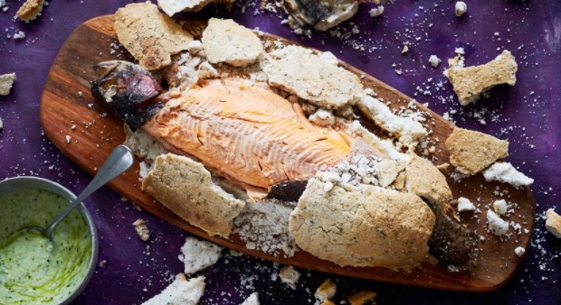 Karelian Trout in Rosemary Salt