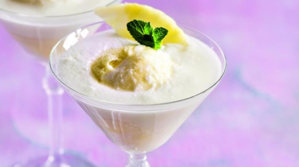 Pina Colada with Pineapple Sorbet