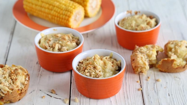 Snack Muffins with Bacon and Corn