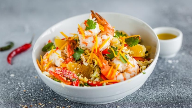 Cabbage Salad with Coconut and Sesame Dressing