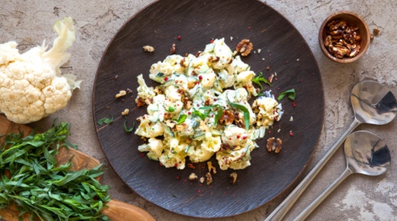 Cucumber Salad with Cauliflower