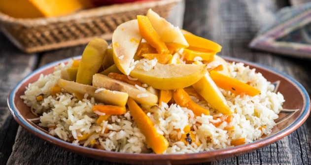 Pilaf with Pumpkin and Quince