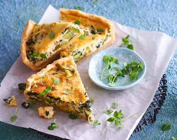 Quiche with Green Vegetables