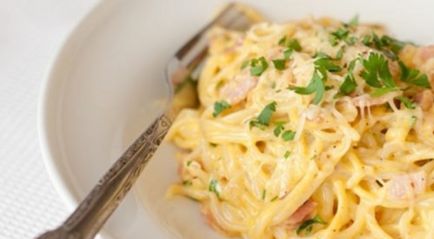 Spaghetti with Carbonara Sauce