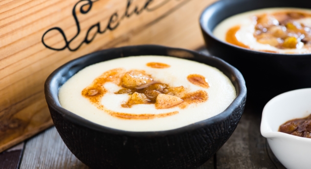Semolina Porridge with Pear