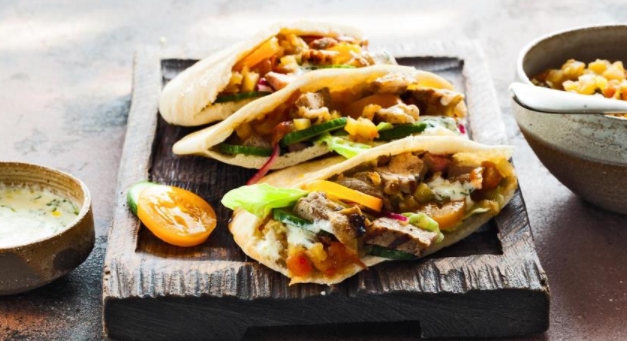 Marinated Lamb Tortillas
