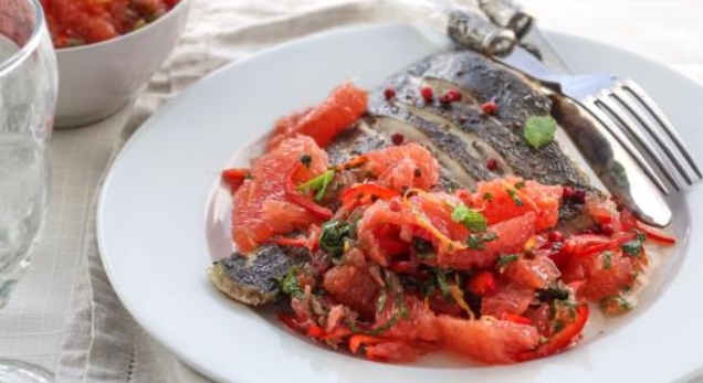 Grapefruit Salad with Mint