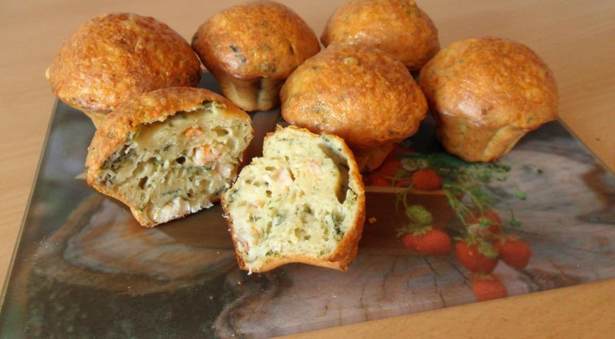 Shrimp and Spinach Muffins