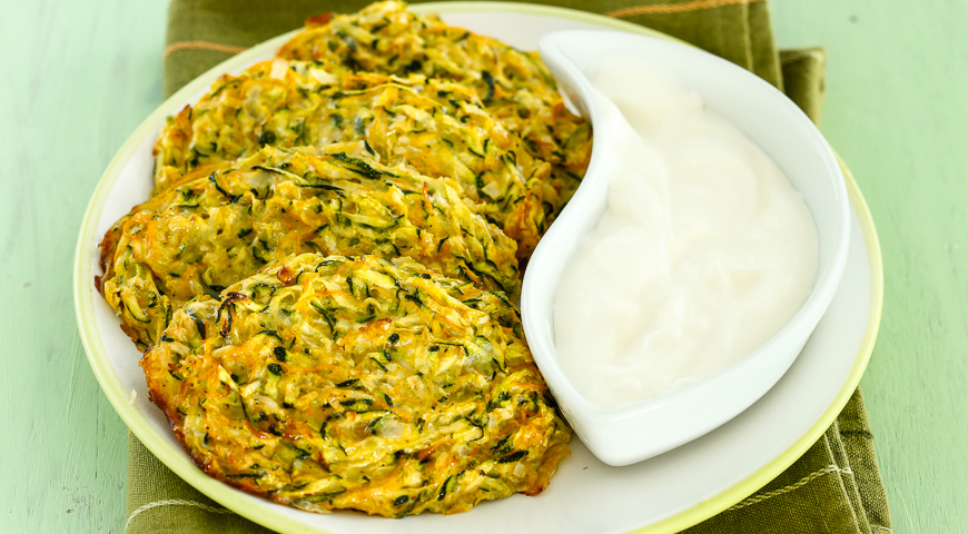 Vegetable Pancakes with Feta from the Oven