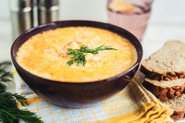 Salmon soup 