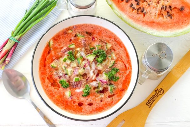 Gazpacho from watermelon