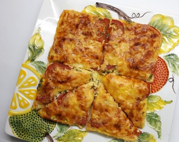 Zucchini omelet (oven)