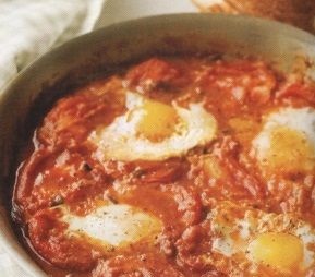 Tasty Scrambled eggs with tomatoes