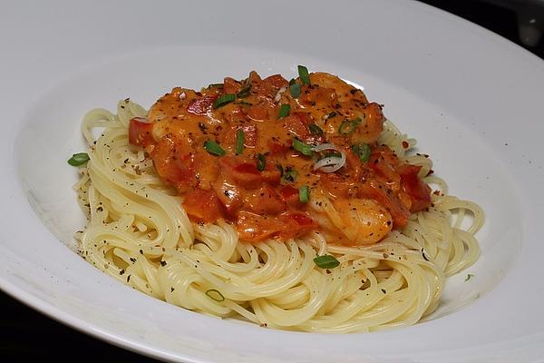 Garlic Shrimp Linguine