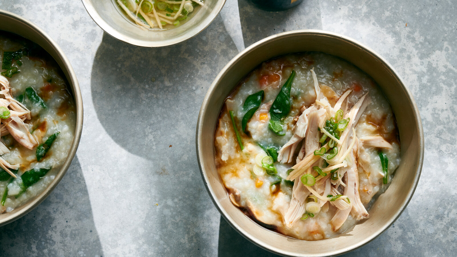 Instant Pot Chicken Juk With Scallion Sauce