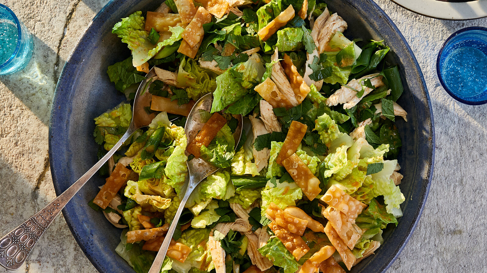 Crispy Wonton Chicken Salad