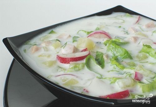Okroshka without potatoes