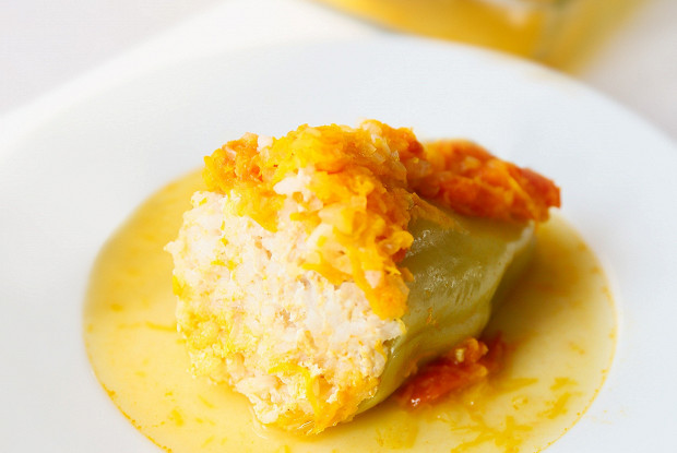 Peppers with rice