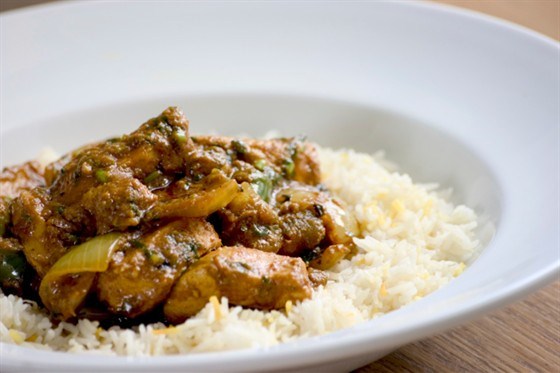 Chicken with jasmine rice